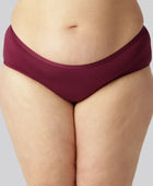 Bamboe slipje in bordeauxrood