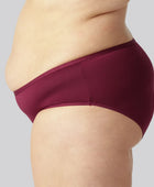 Bamboe slipje in bordeauxrood