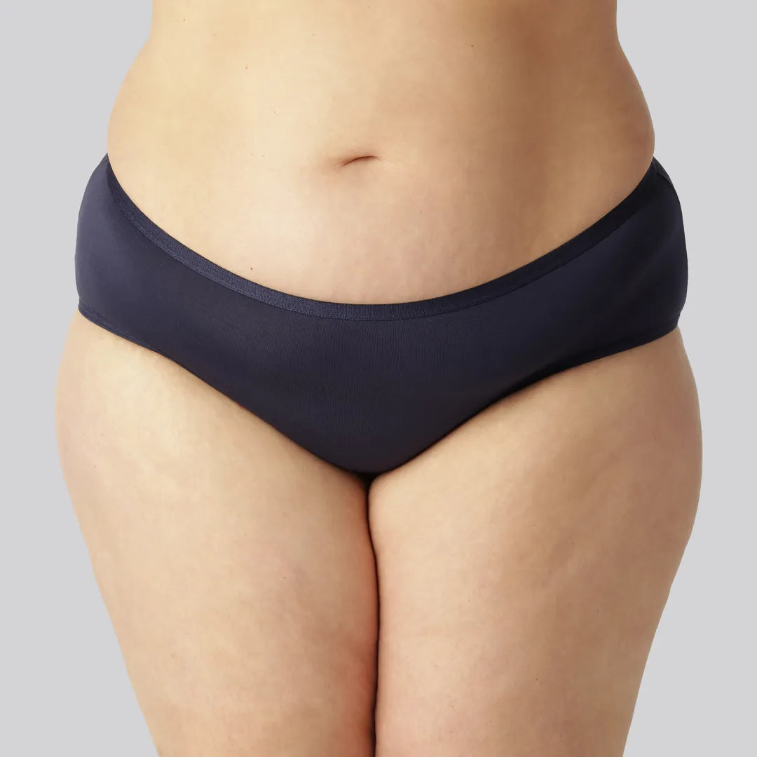 Bamboe slip in marineblauw