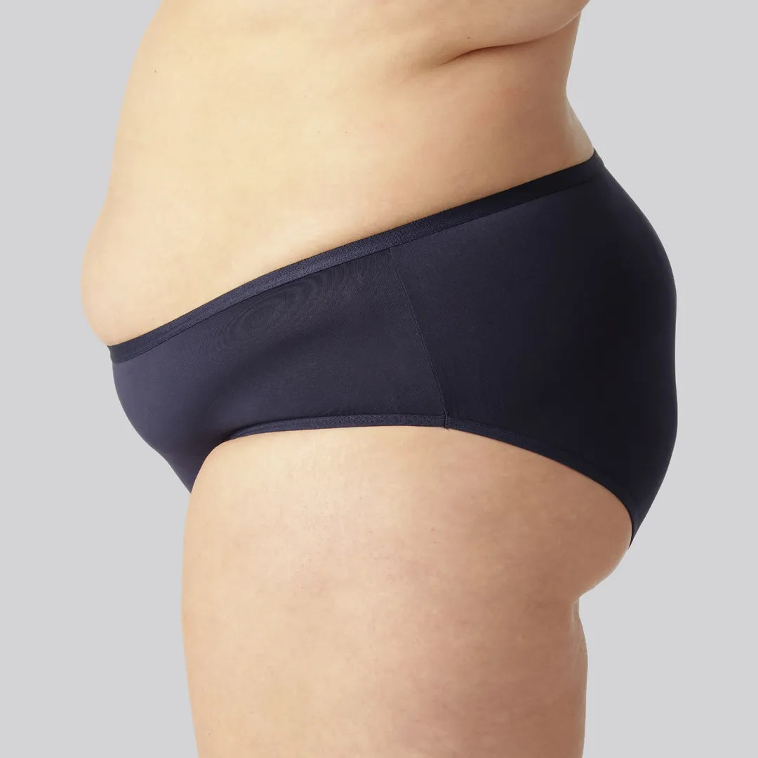 Bamboe slip in marineblauw