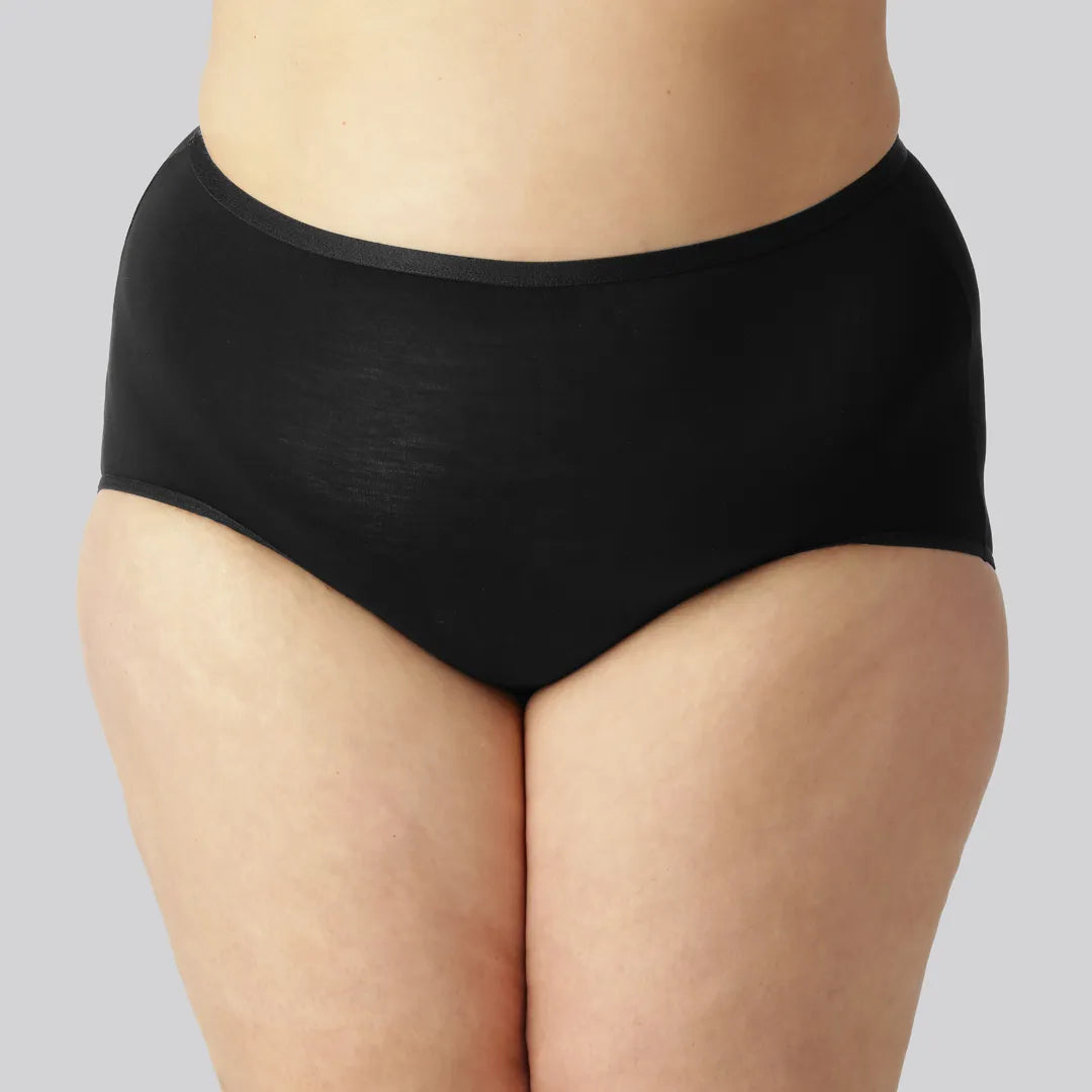 Bamboe maxi slip in zwart