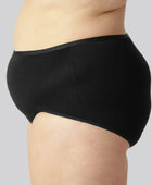 Bamboe maxi slip in zwart