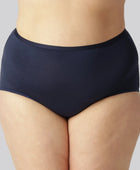 Maxi slip van bamboe in marineblauw