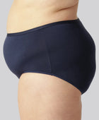 Maxi slip van bamboe in marineblauw