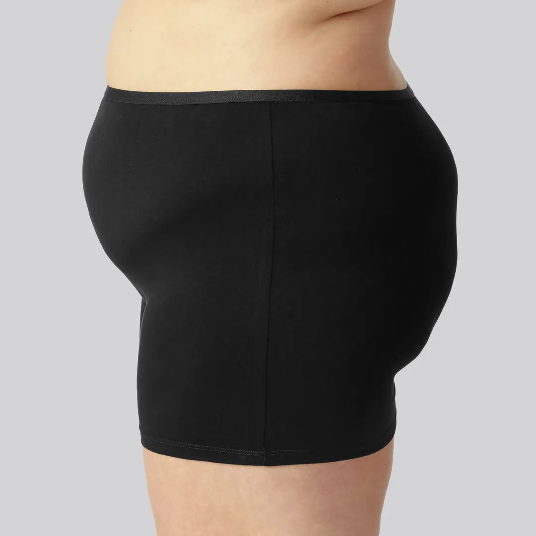 Bamboe hotpants in zwart