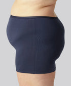 Bamboe hotpants in marineblauw