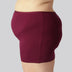 Bamboe hotpants in bordeauxrood