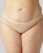 Bamboe string in beige