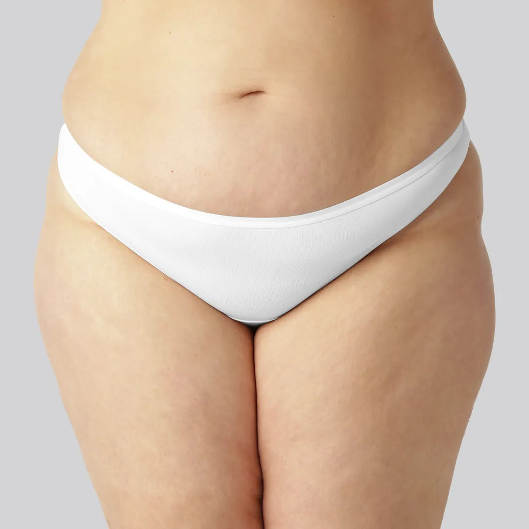 Bamboe string in wit