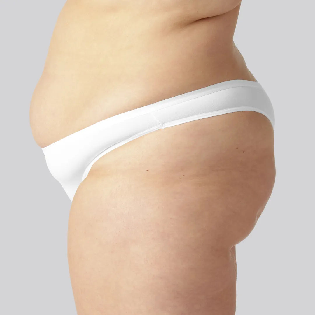 Bamboe string in wit