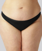 Bamboe string in zwart