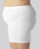 Witte bamboe shorts voor dames van Bambuni