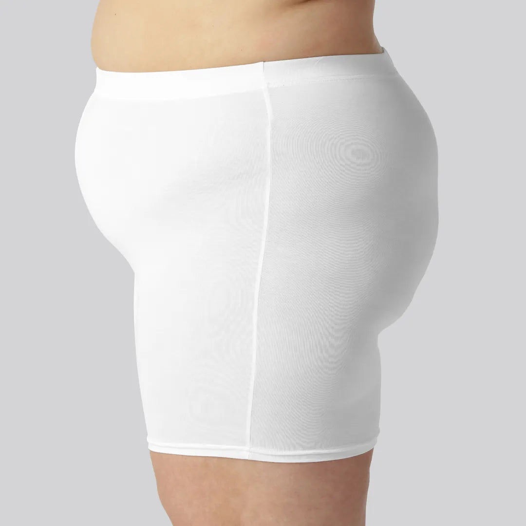 Witte bamboe shorts voor dames van Bambuni
