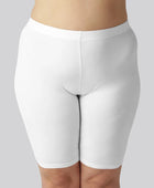 Witte bamboe shorts voor dames van Bambuni