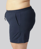 Damesshorts van bamboe voor dagelijks gebruik in marineblauw