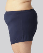 Bamboe nachtshorts in marineblauw voor dames