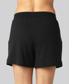 Zwarte, alledaagse shorts van bamboe voor dames