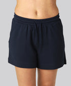 Damesshorts van bamboe voor dagelijks gebruik in marineblauw
