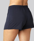 Bamboe nachtshorts in marineblauw voor dames