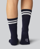 Dames tennissokken van bamboe in marineblauw