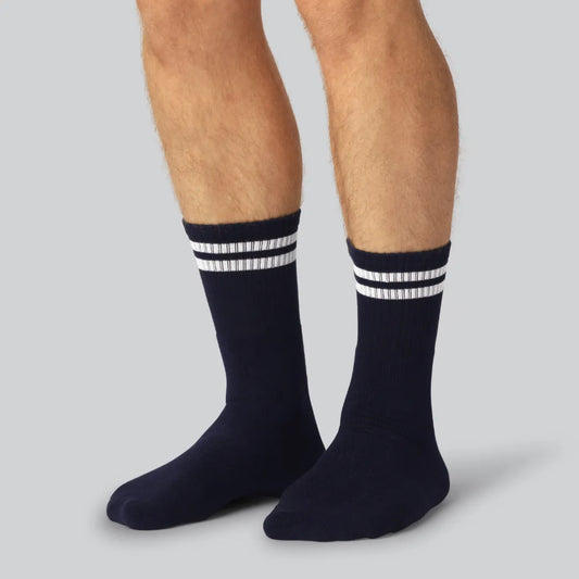 Heren tennissokken van bamboe in marineblauw