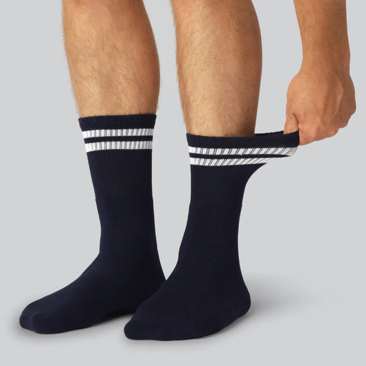 Heren tennissokken van bamboe in marineblauw