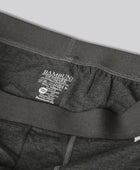 Bamboe slip in antracietgrijs met antracietgrijs elastiek voor heren