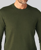 Bamboe gebreide truien in groen voor heren