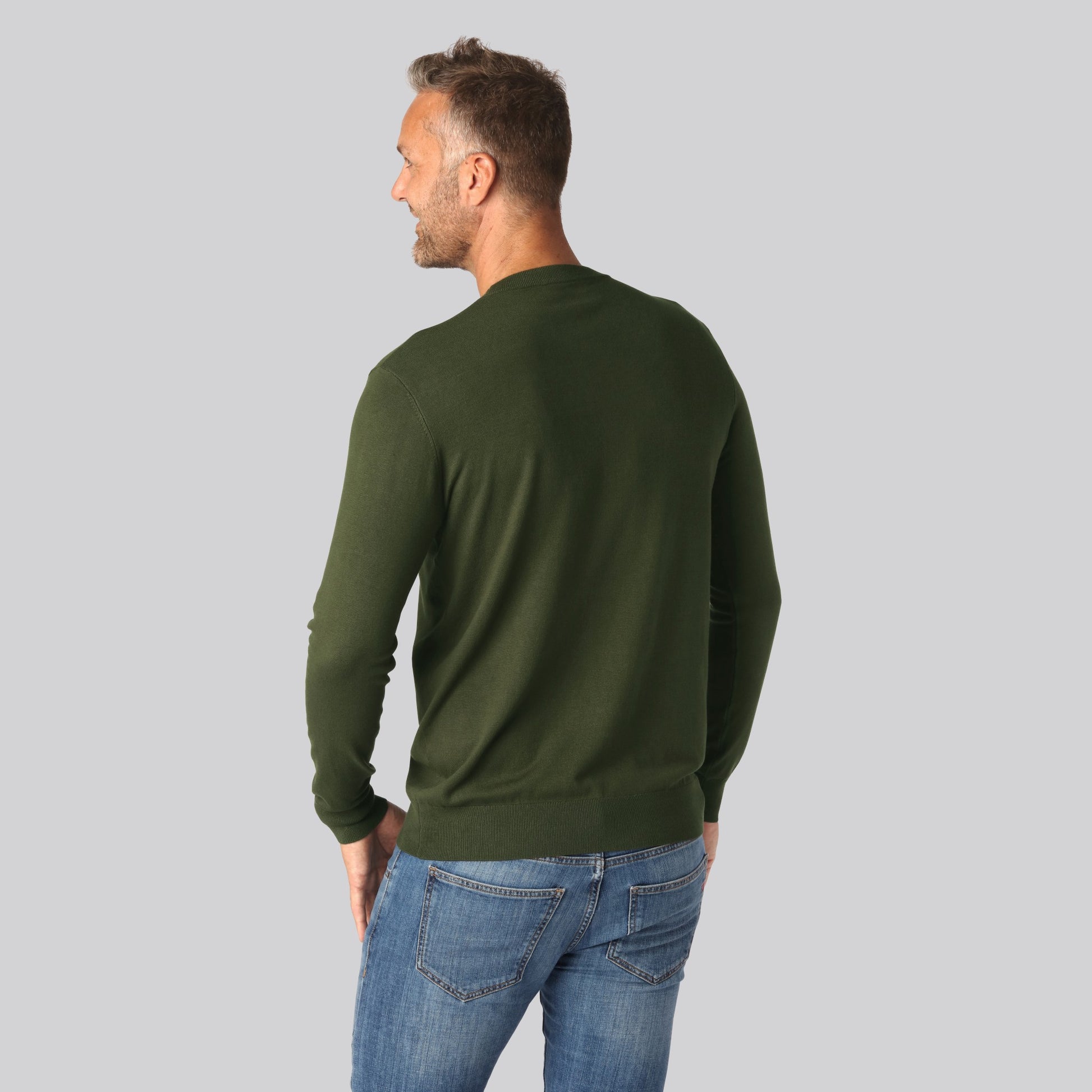 Bamboe gebreide truien in groen voor heren