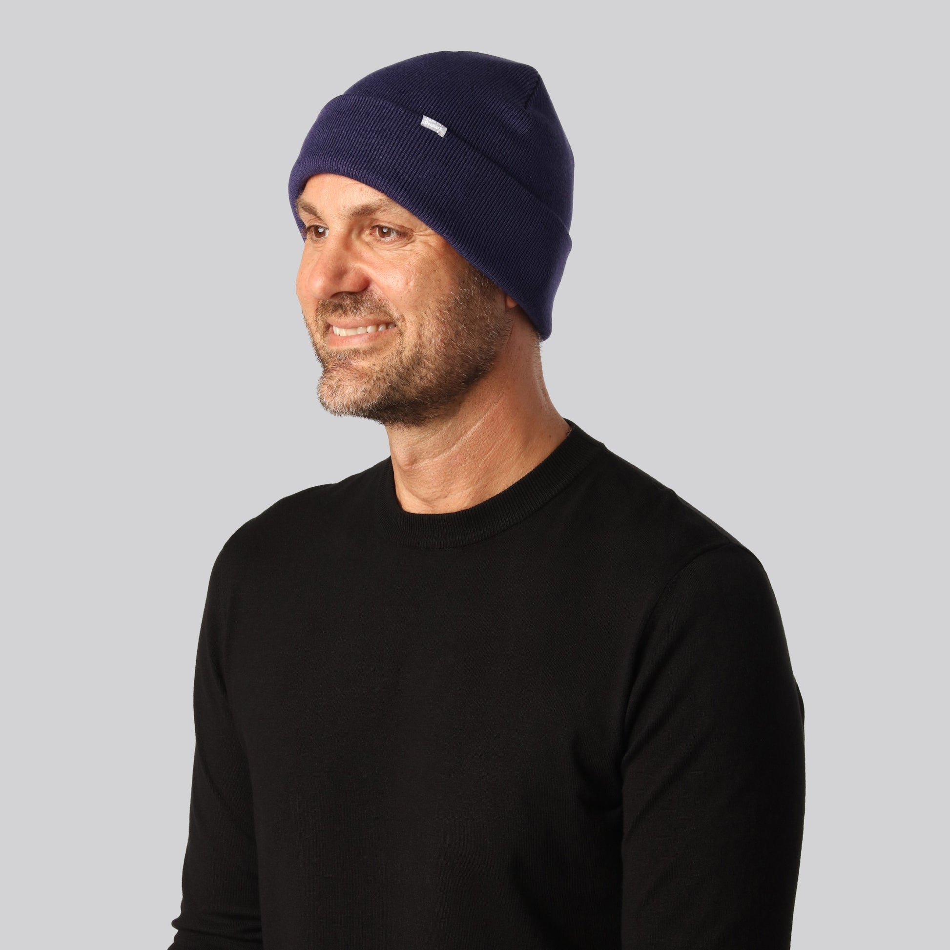 Bamboehoed in marineblauw