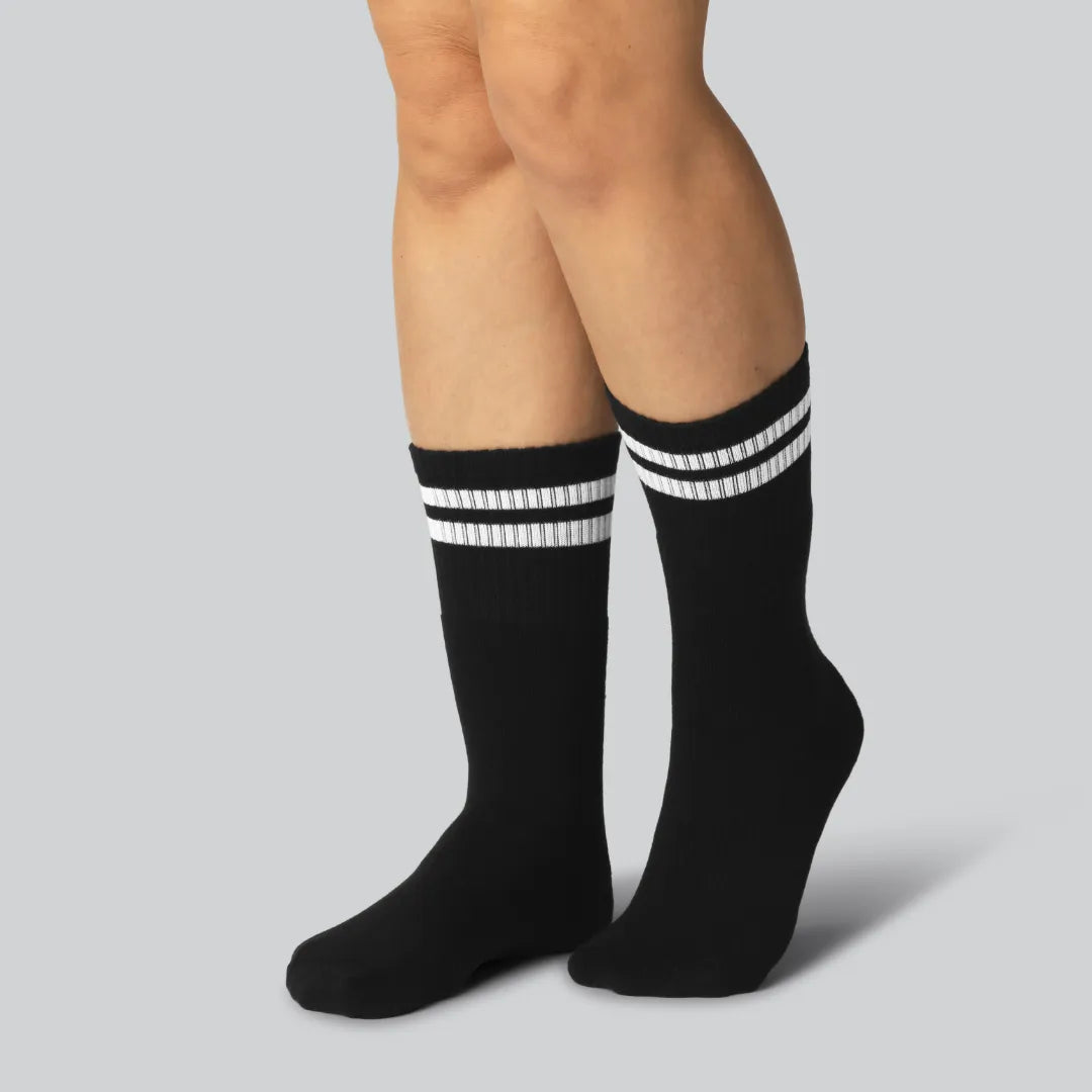 Bamboe tennissokken in zwart voor dames