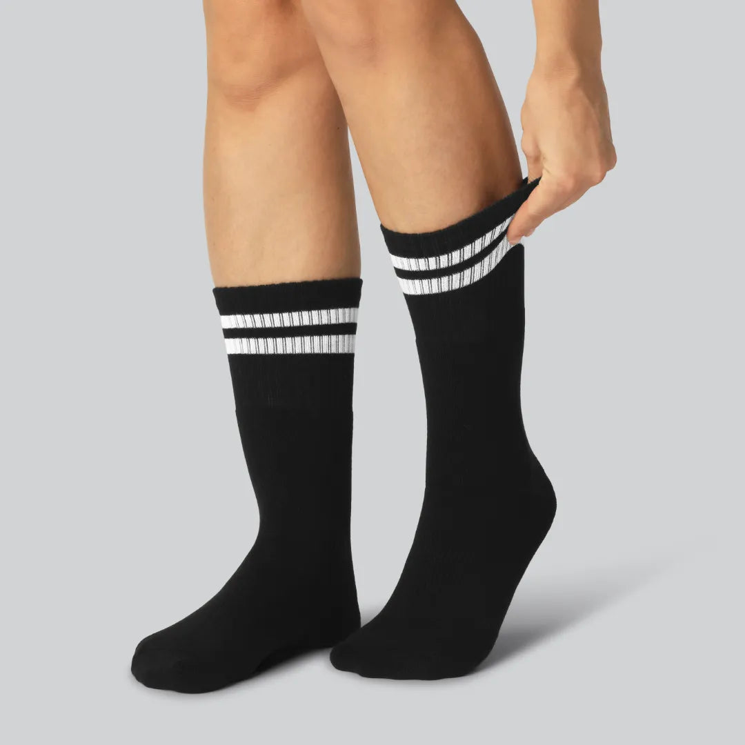 Bamboe tennissokken in zwart voor dames