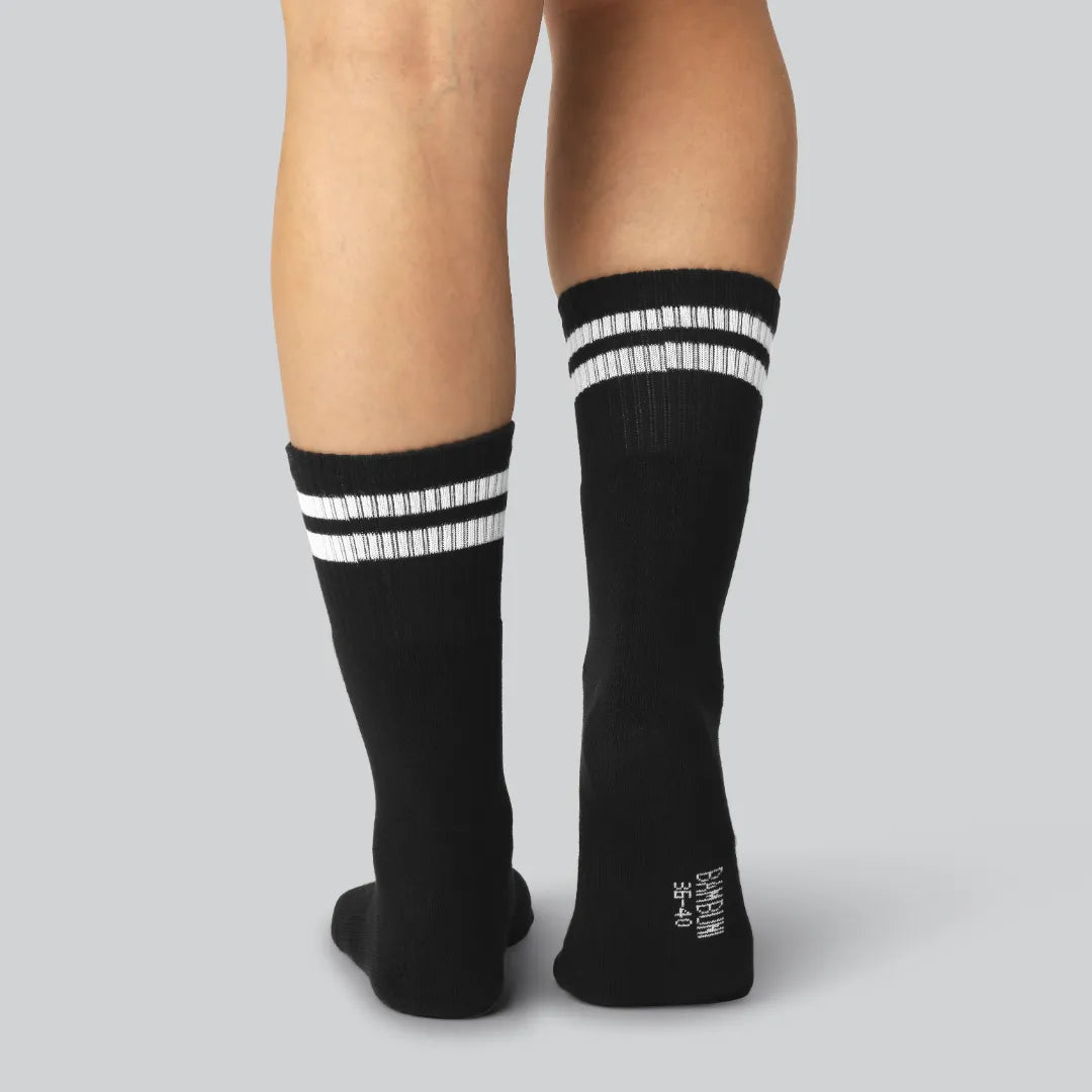 Bamboe tennissokken in zwart voor dames