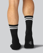 Bamboe tennissokken in zwart voor heren