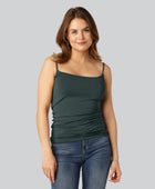 Bambuni top met smal bandje in groen