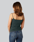 Bambuni top met smal bandje in groen