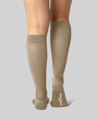 Bamboe steunkousen in beige voor dames