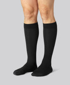 Bamboe compressiekousen in zwart voor heren