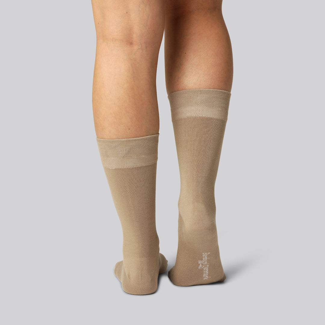 Bamboe sokken in beige voor dames