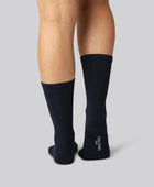 Bamboe sokken zonder elastiek in marineblauw voor dames