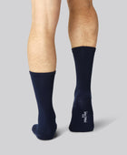 Bamboe sokken zonder elastiek in marineblauw voor heren