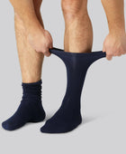 Bamboe sokken zonder elastiek in marineblauw voor heren