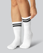 Witte bamboe tennissokken voor dames