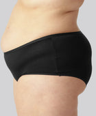 Hipster slipje van bamboe in zwart