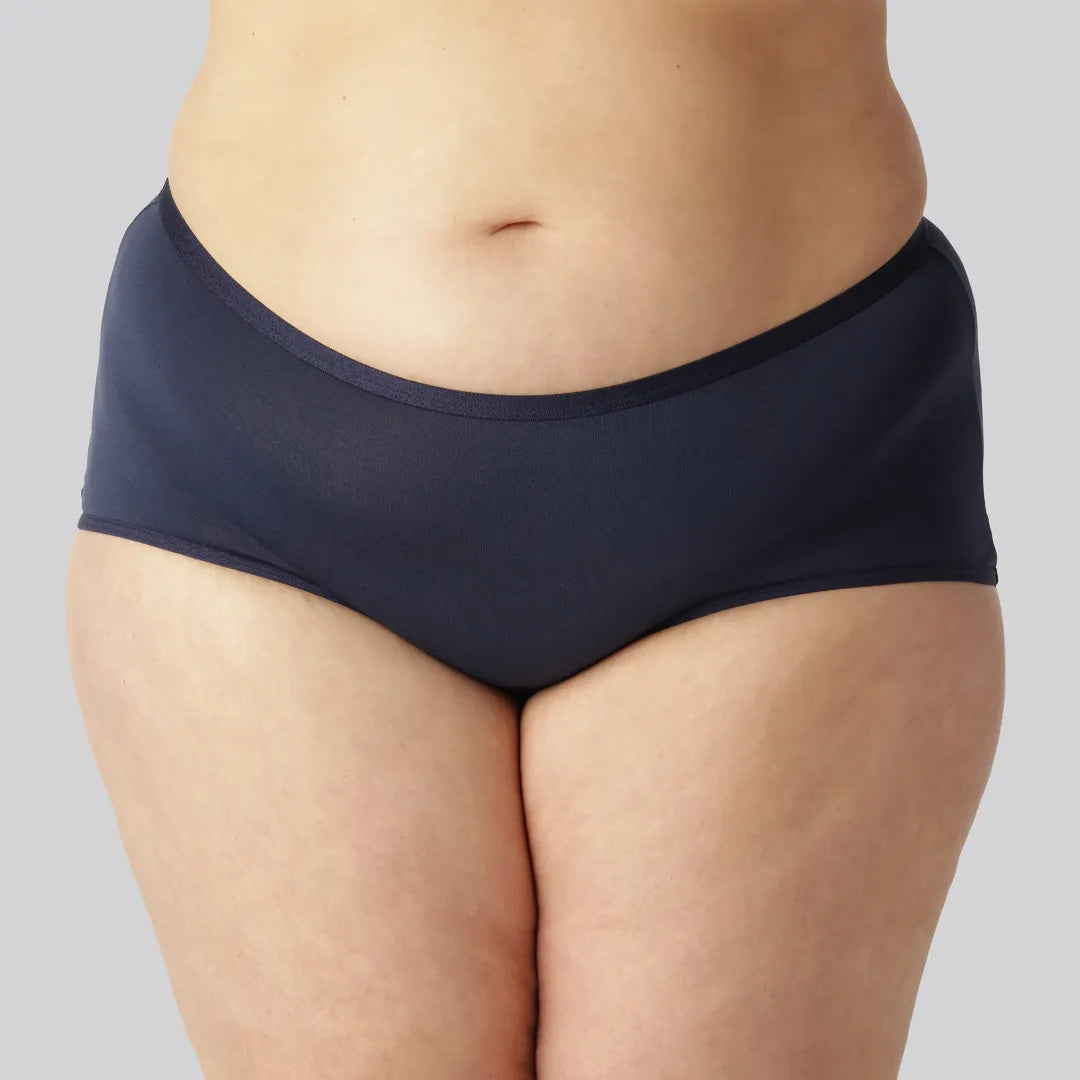 Hipster slip van bamboe in marineblauw