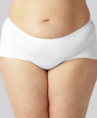 Hipster slipje van bamboe in het wit