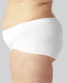 Hipster slipje van bamboe in het wit