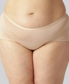 Hipster slipje van bamboe in beige