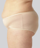 Hipster slipje van bamboe in beige