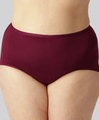 Bamboe maxi slip in bordeauxrood